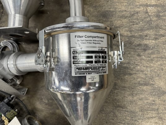 Conair, Feed System, 480 V Vacuum Pump, w/(5) Direct Flow Receivers & (5 available) Selectors - Image 7