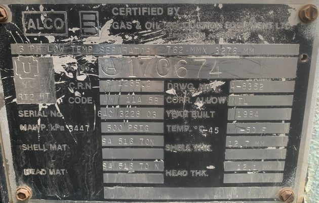 Refrigeration Plant, 5 mmscfd, 1250 psig, Alco, skid, 1984 - Image 7