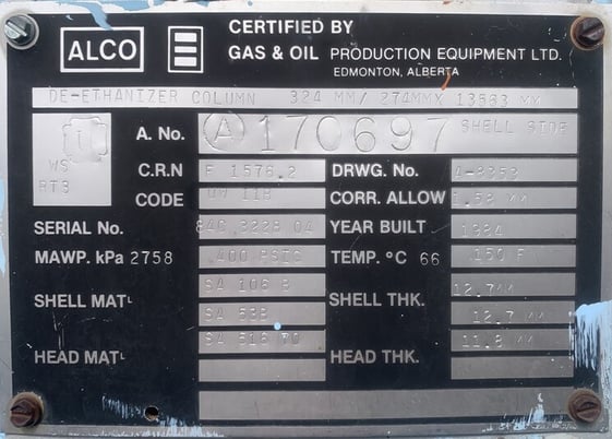 Refrigeration Plant, 5 mmscfd, 1250 psig, Alco, skid, 1984 - Image 10