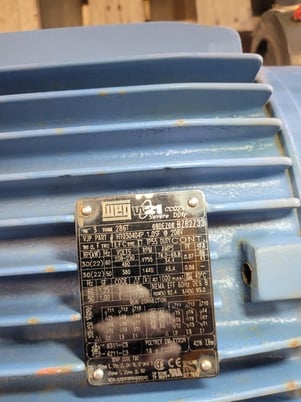 30 HP 1755 RPM WEG #W21, Frame 286T, TEFC, 1.0 service factor @ 208 Volts - Image 5