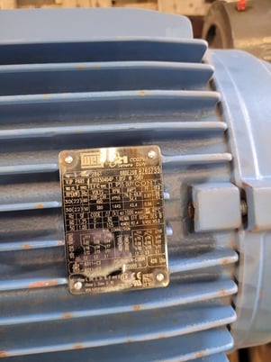 30 HP 1755 RPM WEG #W21, Frame 286T, TEFC, 1.0 service factor @ 208 Volts - Image 7