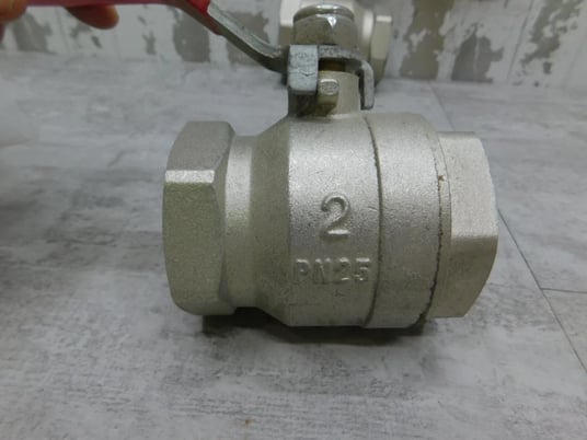 2 NEW DNP Full Port Nickel Plated Brass Body Ball Valve, 2" 600 PSI, NEW 2 pieces - Image 3