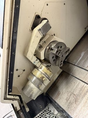 Mazak #QTN-100, CNC lathe, 21.6" swing, 6" chuck, 2" bar, 12.1" machining length, 11" turning diameter, 2005 - Image 5