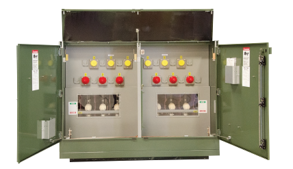 600 Amp. Federal Pacific, pse/ii- 9, 15KV, dead front, 4 way, 2 fuse, 2 switch, new pad mount switchgear in - Image 1