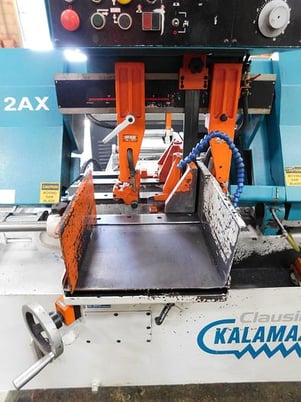 14" x 12" Clausing Kalamazoo #KC12AX, automatic horizontal bandsaw, 1.25" x .042 x 12' 6" blade, 95-395 FPM - Image 5