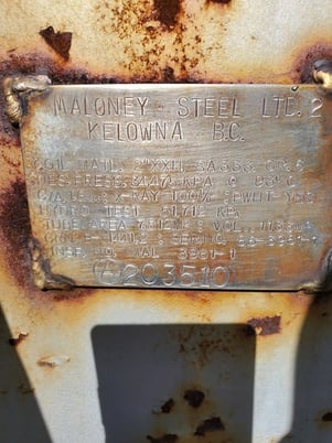 1 MMBTU/hr Maloney, Sweet Line Heater, 2" coil diameter, 4986 psi, 200&deg;F, 1986 - Image 3