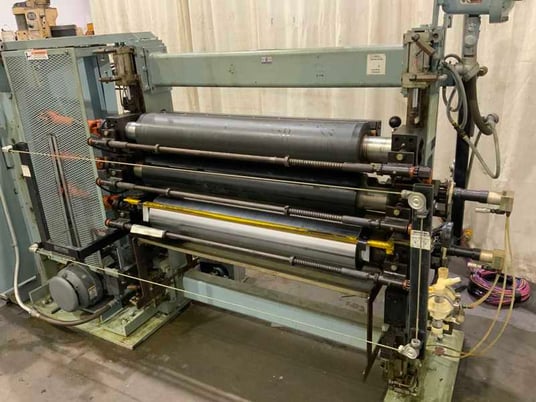 Faustel, 40" roller coater, 41" roll length, 7" roll diameter, extra rolls, 2007 - Image 2