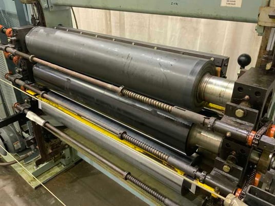 Faustel, 40" roller coater, 41" roll length, 7" roll diameter, extra rolls, 2007 - Image 3
