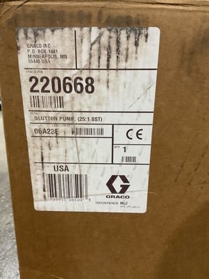 Graco #220668, Bellows Pump, Stainless Steel, 25:1 Ratio - Image 3