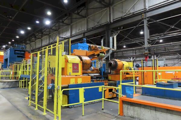 McKay #SE4-500-136-84, Blanking Line, 500 ton, 12" stroke, 75" Shut Height, 20" adj, 15-60 SPM, 136" x84" bed - Image 6