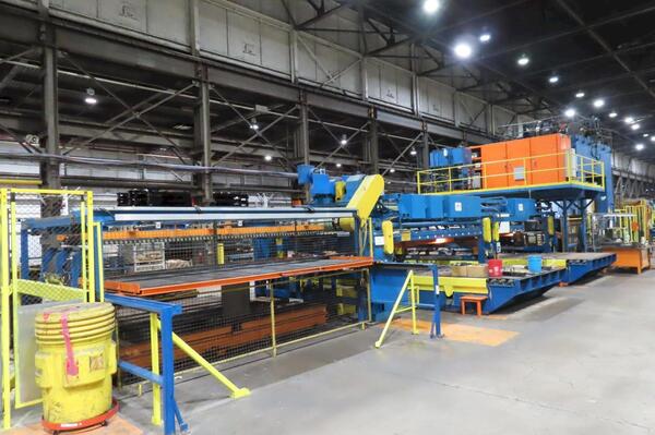 McKay #SE4-500-136-84, Blanking Line, 500 ton, 12" stroke, 75" Shut Height, 20" adj, 15-60 SPM, 136" x84" bed - Image 9