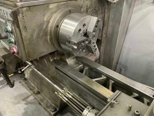 No. 3 Warner & Swasey, M2200, turret lathe, 15-3/8" swing, 3-jaw 8" chuck, 4 flange tool holders, coolant - Image 5
