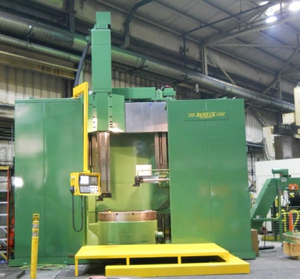 48" Daniluk Corp #512-VBM, Fanuc CNC, 4-jaw 48" chuck, chip conveyor, new hydraulic, complete remfr 2025, 1 - Image 2