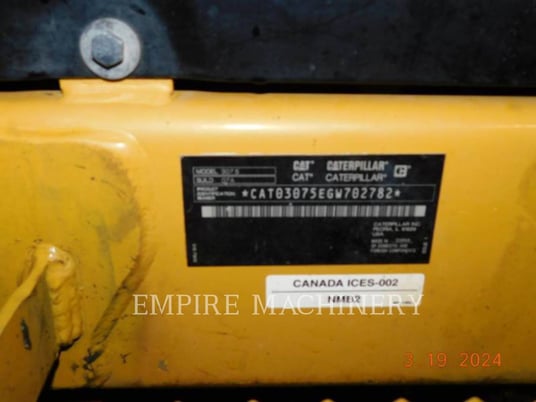 Caterpillar 307.5-07, 2421 hours, S/N: GW702782, 2022 - Image 6
