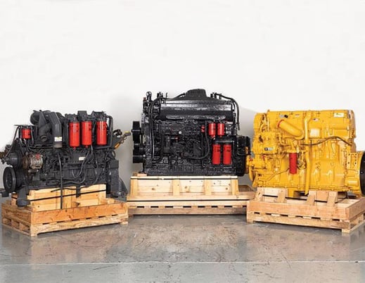 Komatsu #SAA6D125E-7, complete engine, rebuilt - Image 1