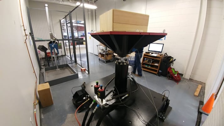 6.6 KIP LAB #891 Servo Hydraulic Vibration System, 6600 lbf force, 2000 lb. payload, 6" str. area - Image 1