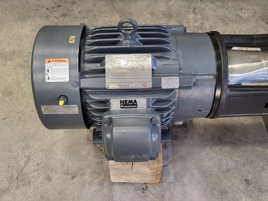 52 GPM @ 358' TDH, Grundfos #CR10-10H-G22-A-V-HQQV, horizontal multi-stage centrifugal pump package, unused - Image 5