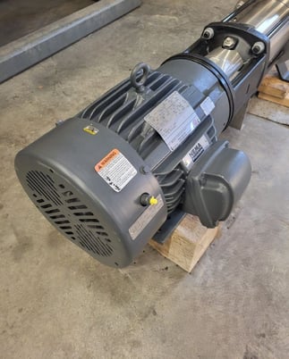 52 GPM @ 358' TDH, Grundfos #CR10-10H-G22-A-V-HQQV, horizontal multi-stage centrifugal pump package, unused - Image 6