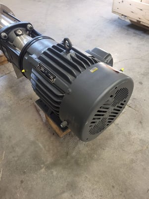 52 GPM @ 358' TDH, Grundfos #CR10-10H-G22-A-V-HQQV, horizontal multi-stage centrifugal pump package, unused - Image 7