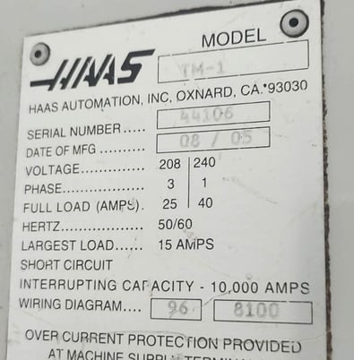 Haas #TM-1, CNC mill - Image 7