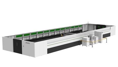 Bescutter #GIGA, IPG fiber laser cutter, super size laser table, 2 sizes, 12000 watt, Precitec head, Beckoff - Image 3