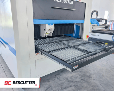 Bescutter #Cube-1313, IPG continuous wave fiber laser, 1400 watt, 51" X, 51" Y, 5" Z, 4' x 4' sheet, air - Image 4