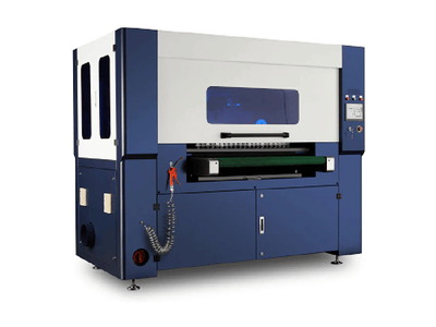 BesCutter #1000BR, Deburring & Finishing, 39" width, 4" thick, 3.3-26 FPM convey, 41 KW, 380 V., Alumina - Image 1