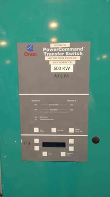 1000 Amp. Onan #OTPCD-4489506, Automatic Transfer Switch, 3-Pole, 60 Hz, 480 V - Image 4