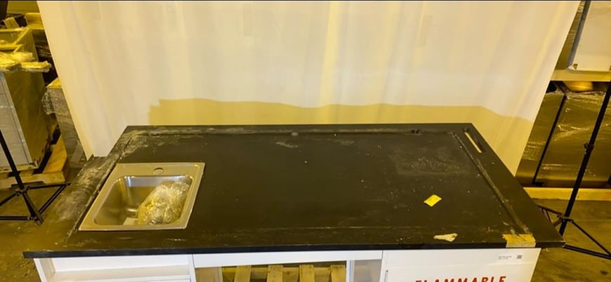 Fisher Hamilton, Flammable Cabinet Countertop & Sink, 72" L x 36" width x 36" H - Image 2