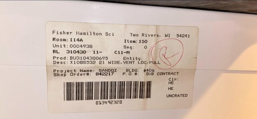 Fisher Hamilton, Flammable Cabinet Countertop & Sink, 72" L x 36" width x 36" H - Image 6