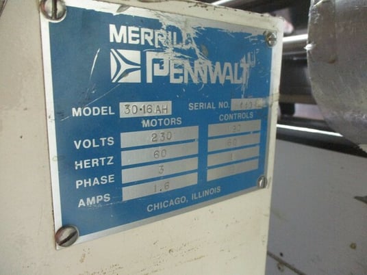 Merrill Pennwalt #30-16AH, Slat Counter with controls & bins, S/N 440, 230 V. - Image 6