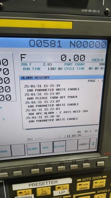 Hyundai #SKT210SY, 21.7" swing, 8" chuck, 3" bar, 9.5" turn diameter, 4000 RPM, 12 station turret, Fanuc - Image 5