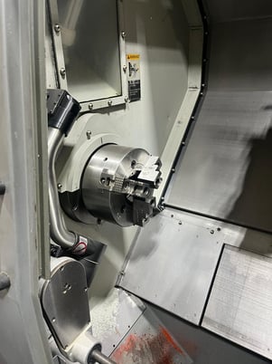 Hyundai #SKT210SY, 21.7" swing, 8" chuck, 3" bar, 9.5" turn diameter, 4000 RPM, 12 station turret, Fanuc - Image 8