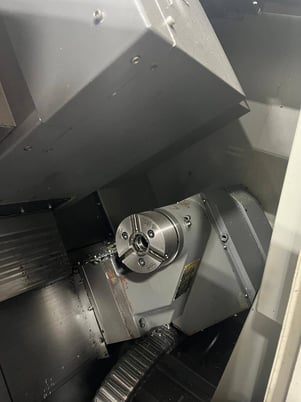 Hyundai #SKT210SY, 21.7" swing, 8" chuck, 3" bar, 9.5" turn diameter, 4000 RPM, 12 station turret, Fanuc - Image 9