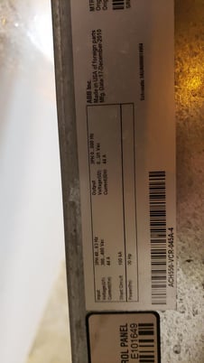 ABB, ACH550-VCR-045A-4, VFD, 380/480 VAC, 3 phase, 44 A, 30 HP, 2010 AS-IS - Image 8