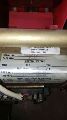 800 Amps, Siemen #RL800, Low Voltage Circuit Breaker - Image 2