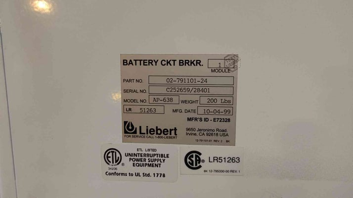 600 Amps, Square D, MHL36600, Double throw breaker cabinet - Image 4