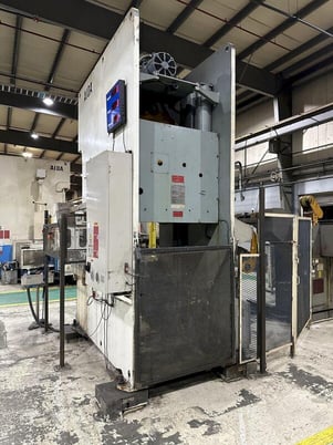 200 Ton, Aida #NC1-2000(2)E, single crank gap frame press, 54.7" x 33.1" bed, 9.84" stroke, 25-50 SPM, 4.33" - Image 7