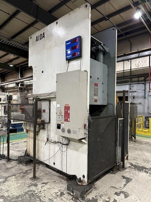 200 Ton, Aida #NC1-2000(2)E, single crank gap frame press, 54.7" x 33.1" bed, 9.84" stroke, 25-50 SPM, 4.33" - Image 8