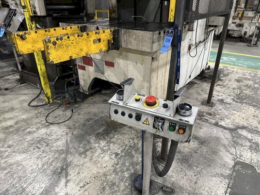 200 Ton, Aida #NC1-2000(2)E, single crank gap frame press, 54.7" x 33.1" bed, 9.84" stroke, 25-50 SPM, 4.33" - Image 10