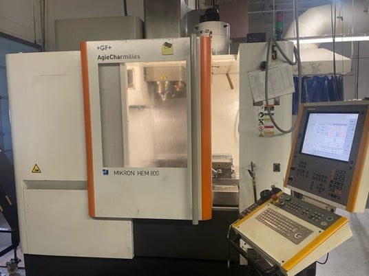 Mikron #HEM-800, 3-Axis vertical machining center, side mount tool changer, 2012 - Image 1