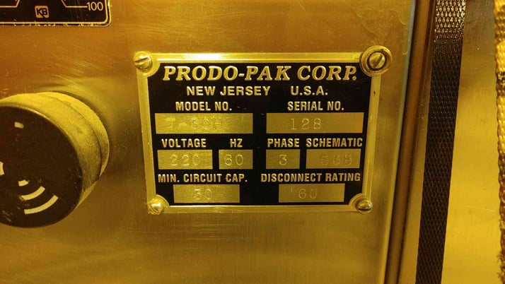 ProdoPak #T30H, Stainless Steel Plastic Tube Filler, 3 Phase, 220 V - Image 2