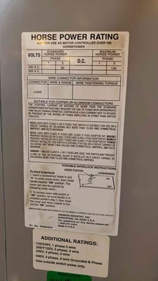 400 Amps, Siemens, Switchboard, (6) Switches, 3 Phase, 50/125 HP, 480 V - Image 4