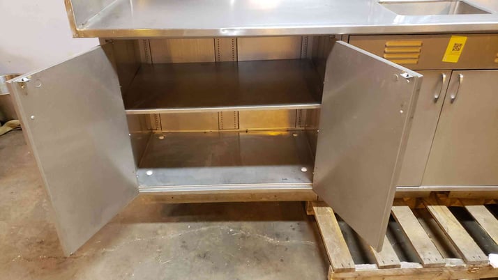 Kewaunee, Stainless Steel Lab Casework Benches w/2 Faucet Doors & Drawers, 96" L x 31" width x 36" H - Image 7