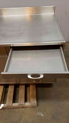 Kewaunee, Stainless Steel Lab Casework Benches w/2 Faucet Doors & Drawers, 96" L x 31" width x 36" H - Image 9
