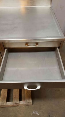 Kewaunee, Stainless Steel Lab Casework Benches w/2 Faucet Doors & Drawers, 96" L x 31" width x 36" H - Image 10