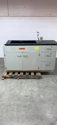 St. Charles, Black Epoxy Sink Bundle, 62" L x 23" width x 48" H - Image 1