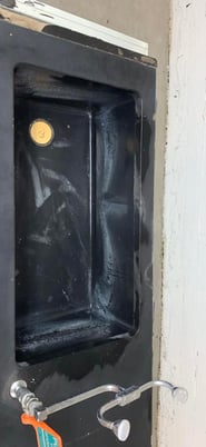 St. Charles, Black Epoxy Sink Bundle, 62" L x 23" width x 48" H - Image 8