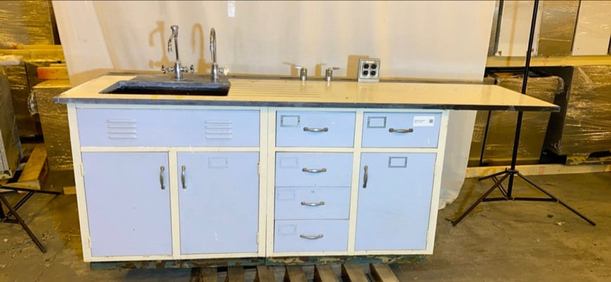 Duralab, Lab Sink w/Casework Faucets Outlets Gas, 93" L x 30" width x 37" H - Image 1