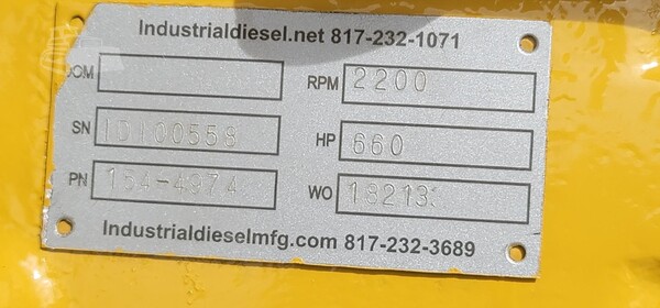 700 HP Caterpillar #3456, diesel engine, Concept Ctrl Mustang run box, 6 month warranty - Image 10